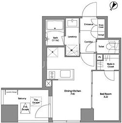COMFORIA板橋区役所前 1DKの間取図画像