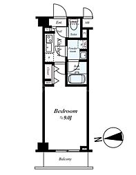 アーバンヴィスタ板橋本町 1Kの間取図画像