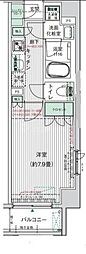 BPRレジデンス東十条 1Kの間取図画像