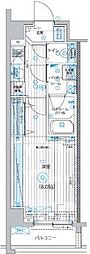 フュージナル北赤羽 1Kの間取図画像