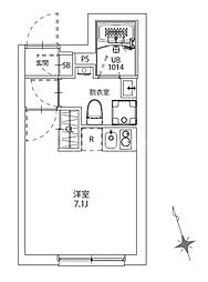 MAISHIN桜台 ワンルームの間取図画像