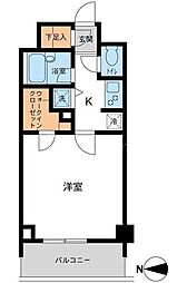 プライムコート成増 1Kの間取図画像