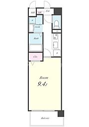 シルトクレーテ2 1Kの間取図画像