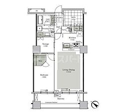 ParkCube西ヶ原STAGE 1LDKの間取図画像