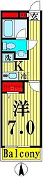 アルバグランデ 1Kの間取図画像