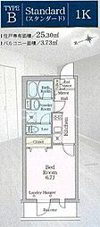 アイルグランデ池袋ノース 1Kの間取図画像
