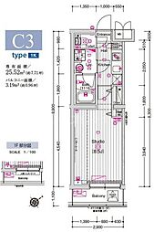 アーバンステーション成増 1Kの間取図画像