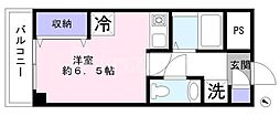 ラフィーヌ上池袋 ワンルームの間取図画像
