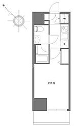 PREMIUMCUBE東十条Aria 1Kの間取図画像