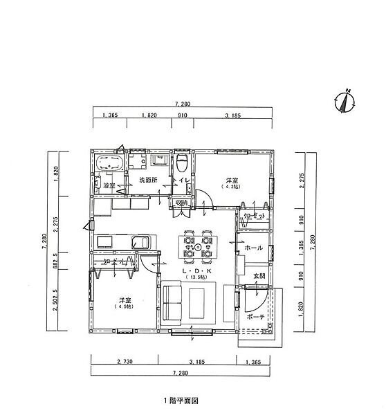間取りを拡大表示