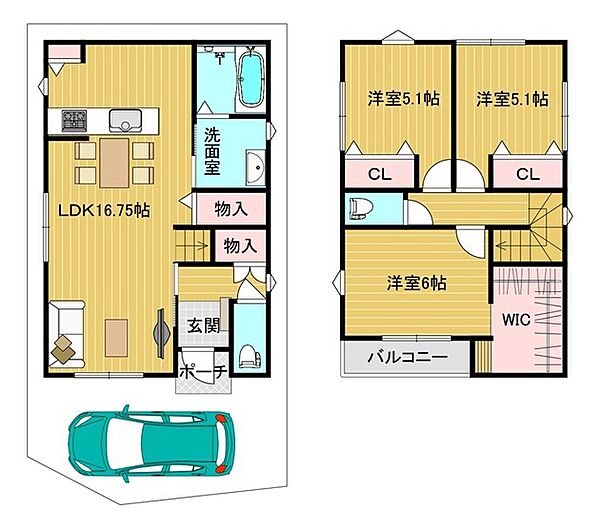 間取りを拡大表示