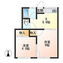 コーポ大寛 103 ｜ 栃木県宇都宮市大寛２丁目2-13（賃貸アパート2K・1階・34.70㎡） その2