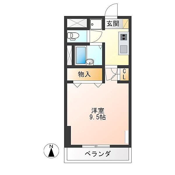 エストシエル 701｜栃木県宇都宮市東宿郷１丁目(賃貸マンション1K・7階・30.52㎡)の写真 その2