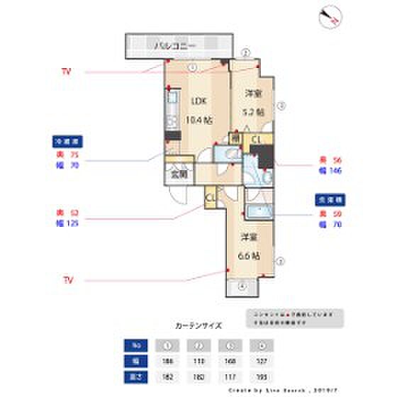 ルキシア薬院 ｜福岡県福岡市中央区白金1丁目(賃貸マンション2LDK・8階・50.99㎡)の写真 その2