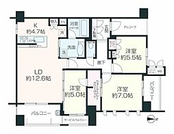 間取図画像 3LDK