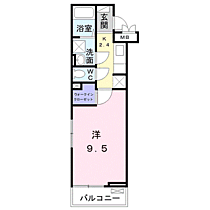 ル・ヴァンベール 203 ｜ 埼玉県深谷市緑ケ丘7番21号（賃貸アパート1K・2階・30.42㎡） その2