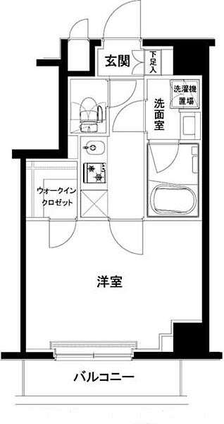 東京都江東区木場6丁目(賃貸マンション1K・2階・26.45㎡)の写真 その2