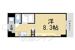グランマケイジョーエン 1Kの間取図画像
