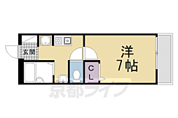 エヌ・キャナックス 1Kの間取図画像