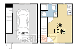 ガレージハウス上賀茂 ワンルームの間取図画像