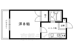 ヌーボ静市 1Kの間取図画像
