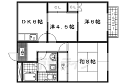 サンハイツ辻 3DKの間取図画像