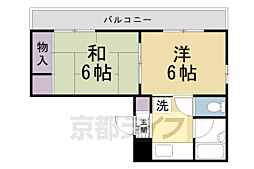グラシア北山 2Kの間取図画像