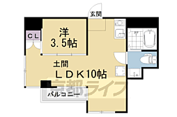 EPOCH岡崎 1LDKの間取図画像