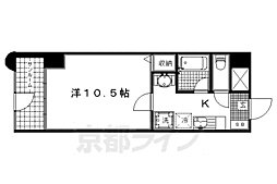 ホーユウコンフォルト西陣 1Kの間取図画像