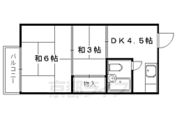 日の出ビル 2DKの間取図画像