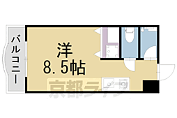 ジォリエヴィラ ワンルームの間取図画像