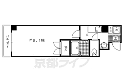 トゥインクル京都 1Kの間取図画像