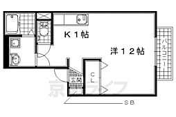 アルシオネ ワンルームの間取図画像