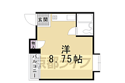 B.M.Cアパートメント ワンルームの間取図画像