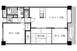 グランK'S 3LDKの間取図画像