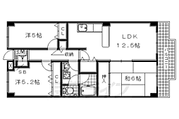 ベル・ヴィ西浦 3LDKの間取図画像