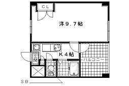 エスペランザ 1Kの間取図画像