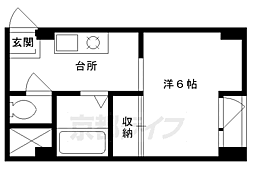 アベニューセブンセブン 1Kの間取図画像