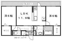 シャルマンコートドゥ 2LDKの間取図画像