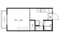 ヌーヴェルエトワール 1Kの間取図画像