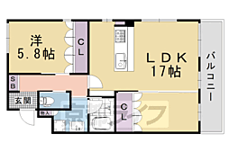 Rhino Flats JOY 1LDKの間取図画像