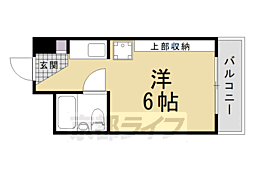 コーポタクミ 1Kの間取図画像