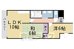 エクセル清涼 2LDKの間取図画像