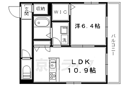 シャーメゾン楽 1LDKの間取図画像