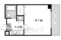 エルシティ四ノ宮 1Kの間取図画像