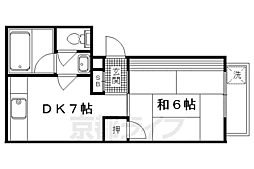 乾ハイツ 1DKの間取図画像