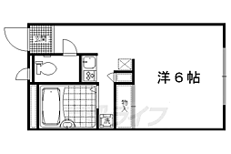 レオパレスロイヤルコート 1Kの間取図画像
