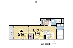 シャーメゾン東山 1LDKの間取図画像