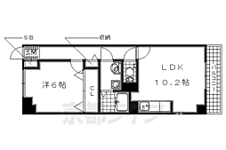 ヴェルデストーリァ2 1LDKの間取図画像