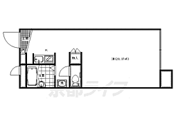レオパレスミライ 1Kの間取図画像